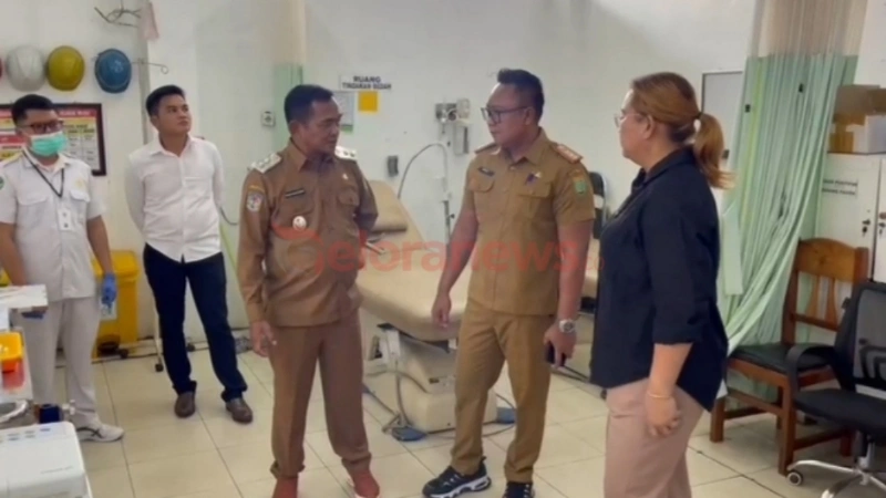Wakil Bupati Barito Selatan, Khristianto Yudha, melakukan sidak ke RSUD Jaraga Sasameh untuk memastikan pelayanan kesehatan berjalan optimal. (foto: Geloranews.co/dok)