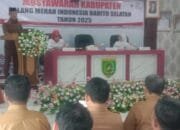 Bupati Barsel Hadiri Pelantikan Ketua dan Jajaran Pengurus PMI Barsel Masa Bhakti 2025–2030