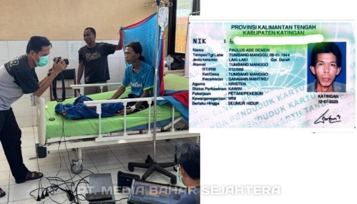 Dukcapil Barsel Jemput Bola Perekaman KTP Elektronik untuk Warga Sakit dan Terlantar